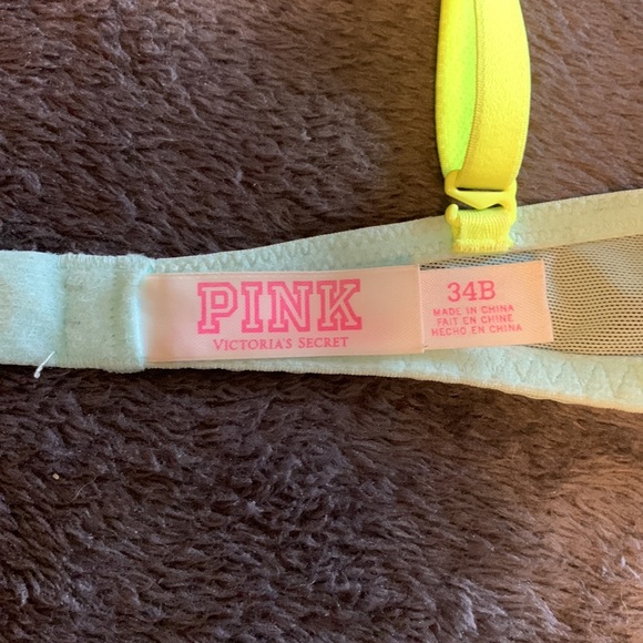 PINK Victoria’s Secret 34B push-up/pigeonnant. Sexy lace - Picture 5 of 7